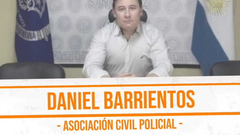 Daniel Barrientos habla sobre el salario de los policías