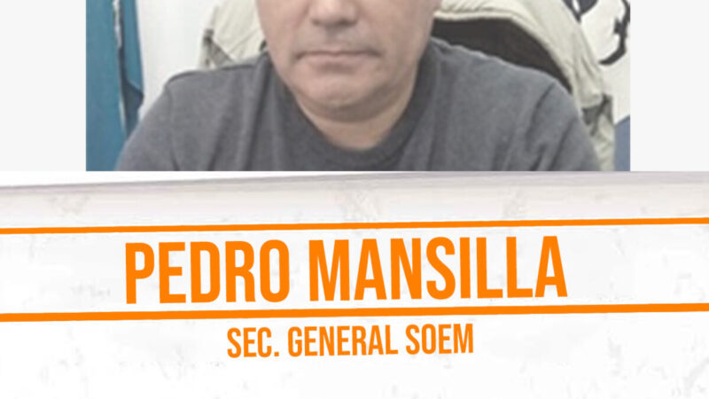Pedro Mansilla Secretario General SOEM